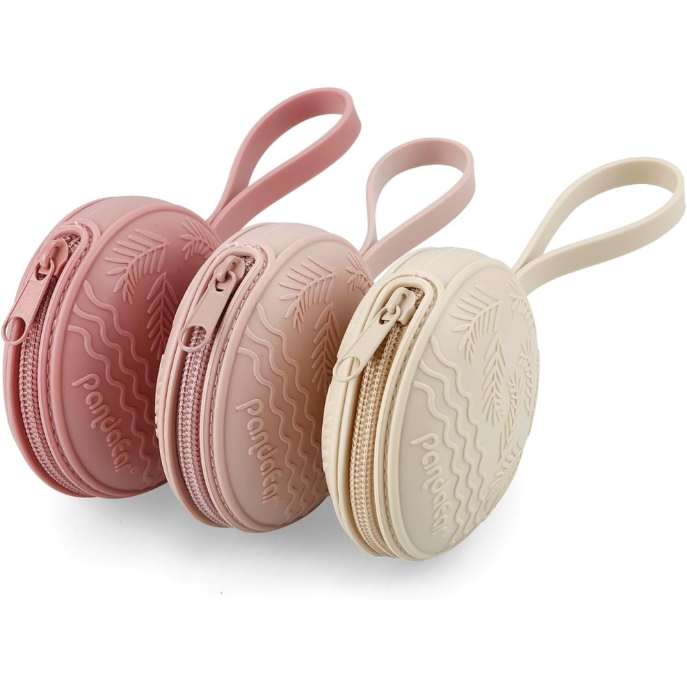 copie de Pandaear Ensemble de 3 Boîtes de sucette en silicone et de sucette, Nordic