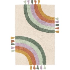 copie de tapis / coupe d'enfants, arc-en-ciel / ivoire