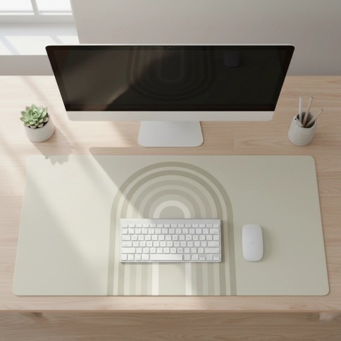 Tapis de bureau de design, Mousepad (Faux Cuir)