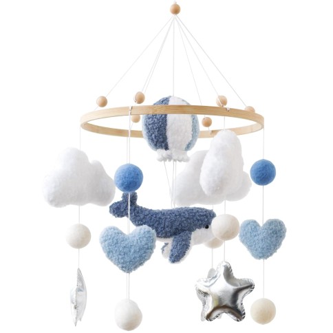Filz Mobile mit Spieluhr, Wal