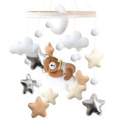 copie de feutre mobile avec boîte de musique, baleine