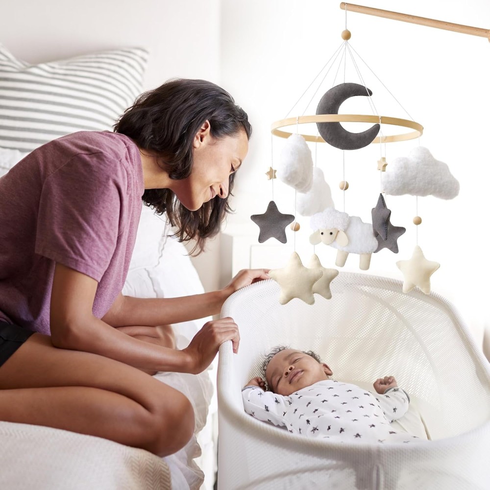 copie de feutre mobile avec boîte de musique, baleine