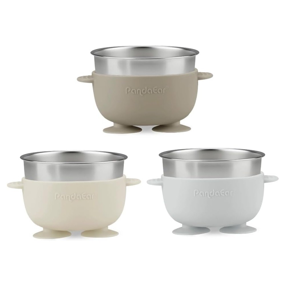 copie de la coupe d'enfants silicone de 4 places avec insert en acier inoxydable, baies et menthe