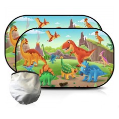 Auto Sonnenblenden (2 Stück) Dinosaurier