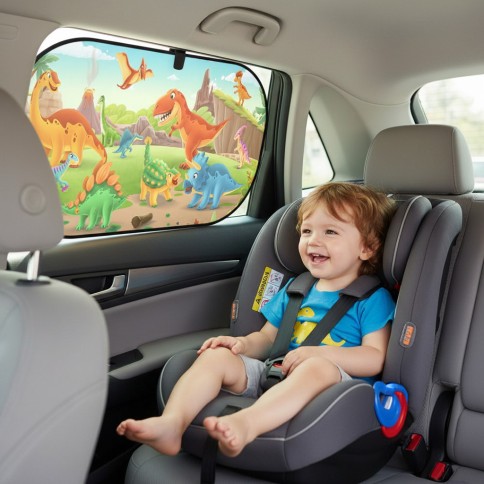 copie de voiture Visière Sun (2 pièces) Lion et amis