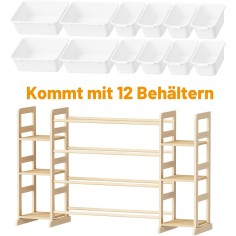 copie de la tablette de rangement de jouets en peluche / étagère jouet au bois, maison