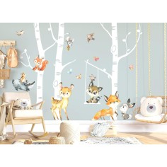 Wandsticker, 320 x 250 cm, Wald