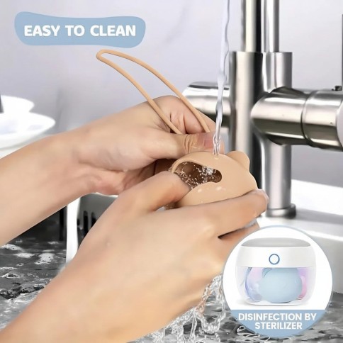 Bôite à Sucette en silicone ours