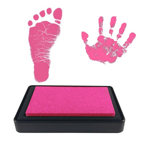 Stempelkissen für Babyfuss- und Handabdrücke, Rosa
