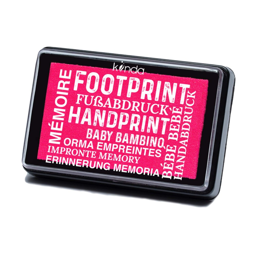 Stempelkissen für Babyfuss- und Handabdrücke, Rosa