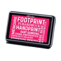 copie des coussins de timbres pour les pions-bébé et les empreintes de main, bleu