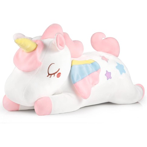 Kuscheltier / Plüschtier Einhorn Regenbogen, 66 cm