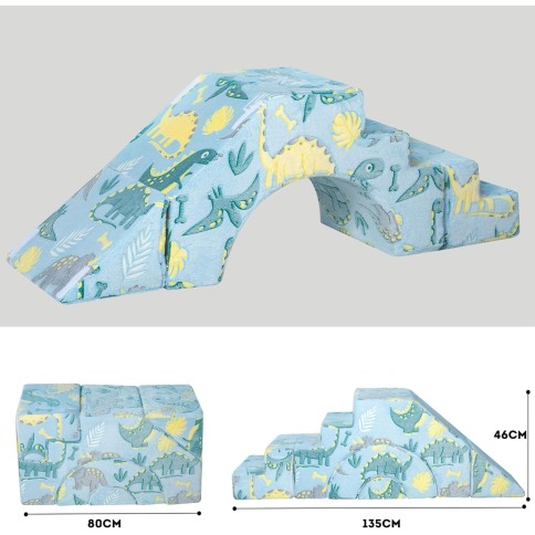 copie de Sofa Canapé enfant Memodecool - Canapé de grimpeur modulaire avec glissière et escalier, Licorne