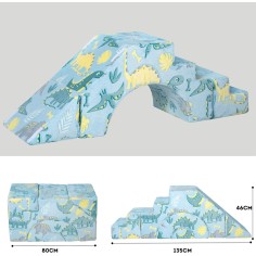 copie de Sofa Canapé enfant Memodecool - Canapé de grimpeur modulaire avec glissière et escalier, Licorne