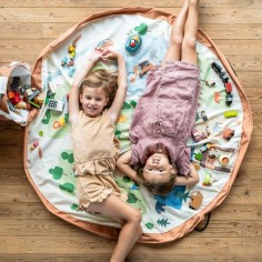 SOO Spielmatte und Aufbewahrungskorb Zoo