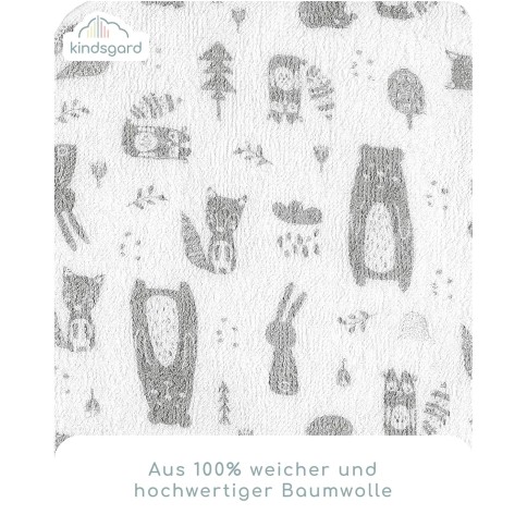 kidsguard Waschlappen-Set 12er Pack, Grau