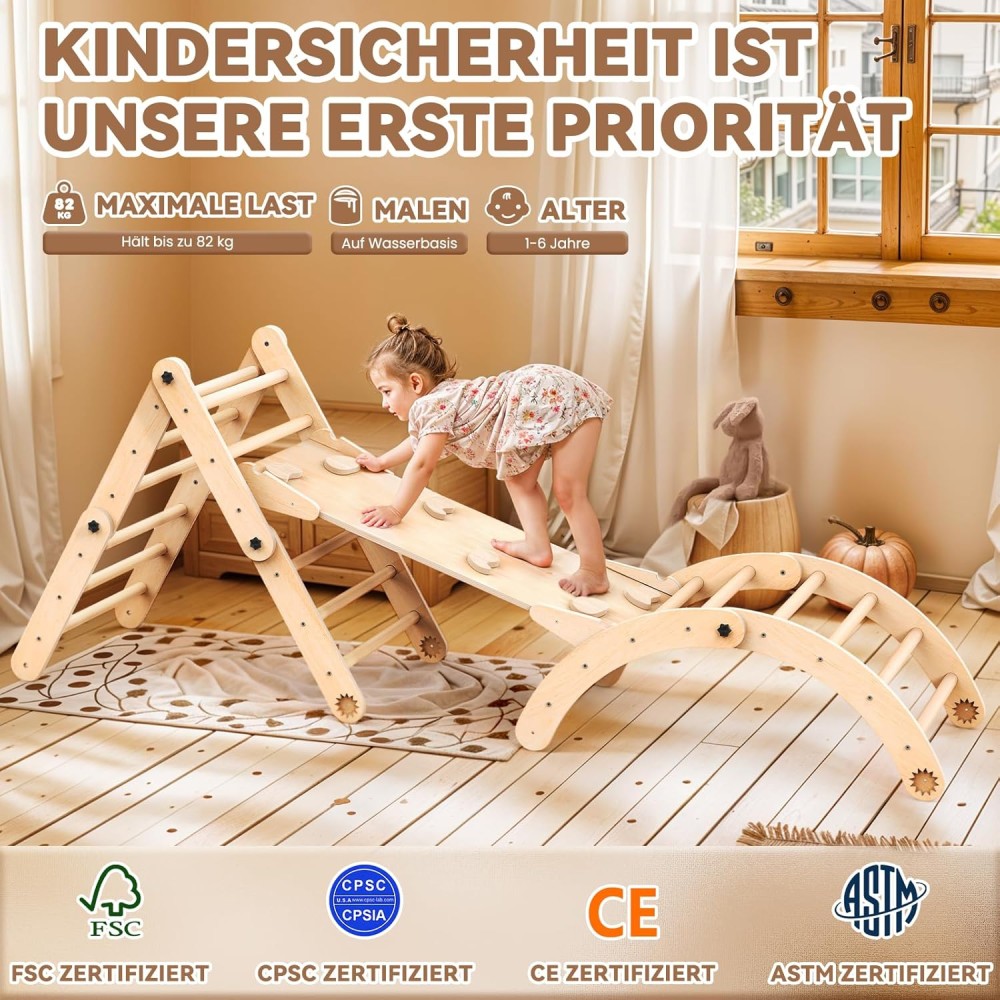 8-in-1 Montessori Klettergerüst Indoor Set