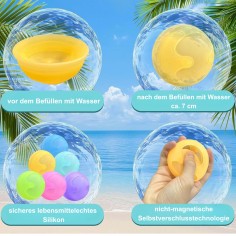 copie des bombes d'eau réutilisables (6 pcs.)