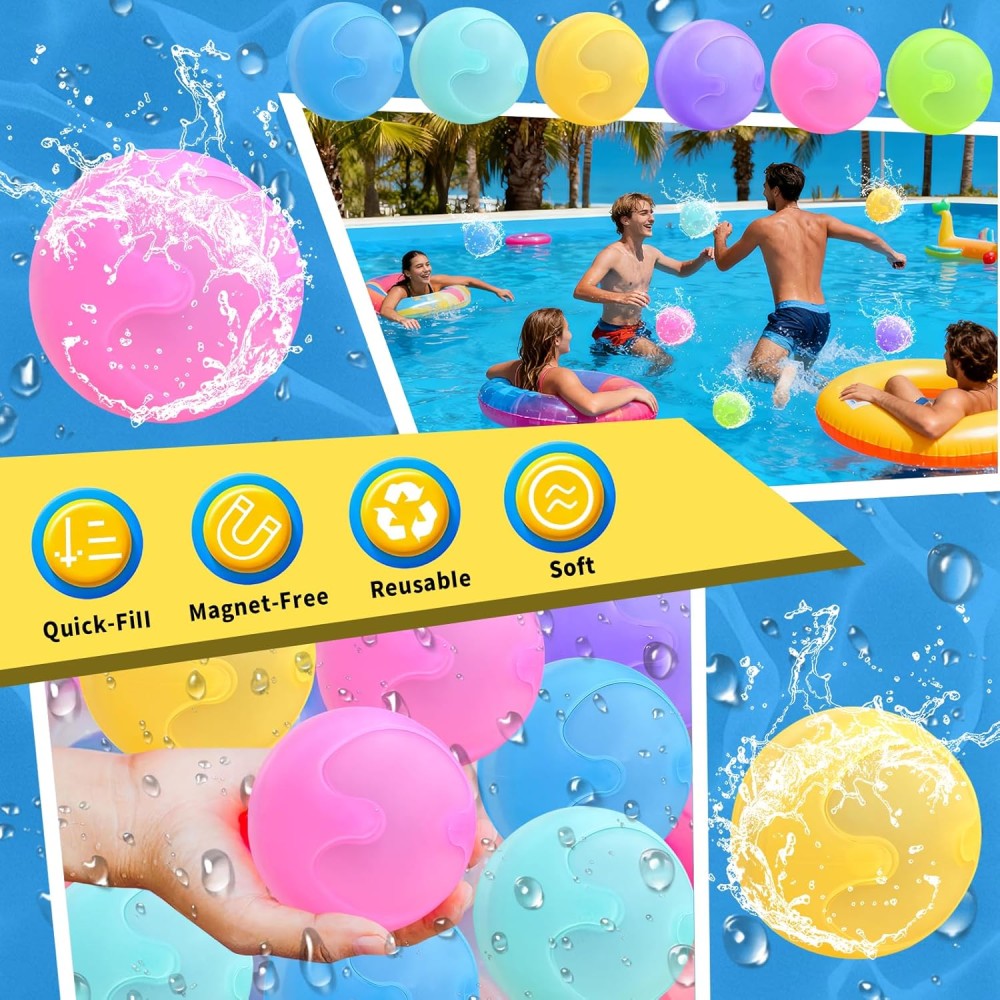 copie des bombes d'eau réutilisables (6 pcs.)