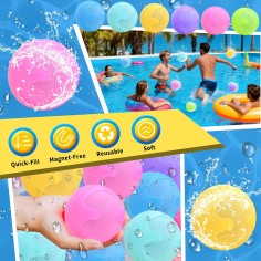 copie des bombes d'eau réutilisables (6 pcs.)