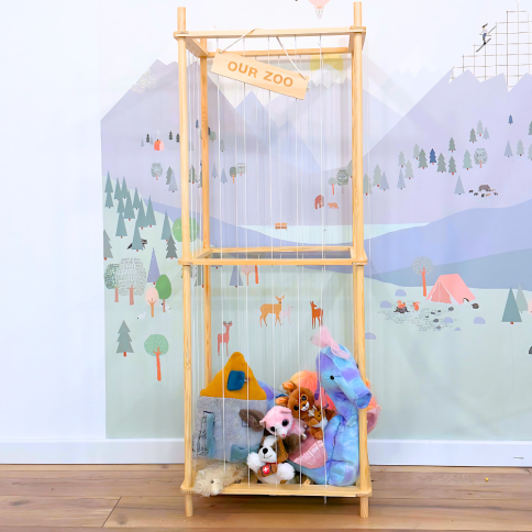 copie de la tour de jouet / étagère pour jouets en peluche, zoo