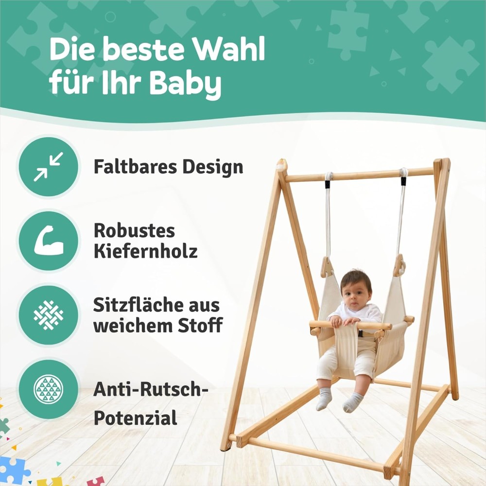 copie de Solvej Swings Swing Baby & Toddler Classic, Grey Slate
