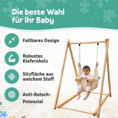 copie de Solvej Swings Swing Baby & Toddler Classic, Grey Slate