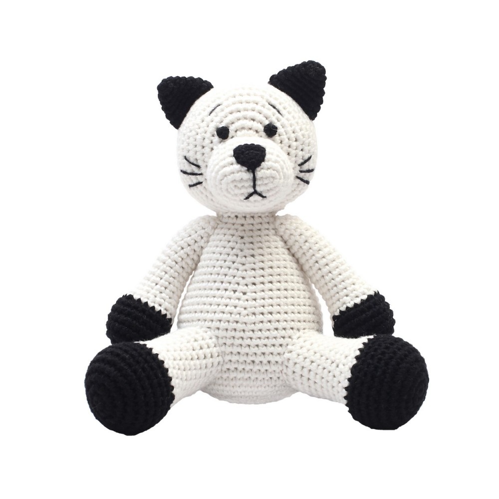 natureZOO XL Teddybär, Weiße Katze