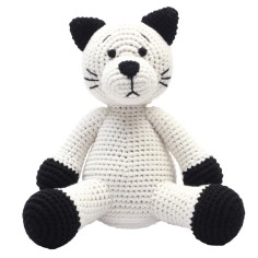 natureZOO XL Teddybär, Weiße Katze