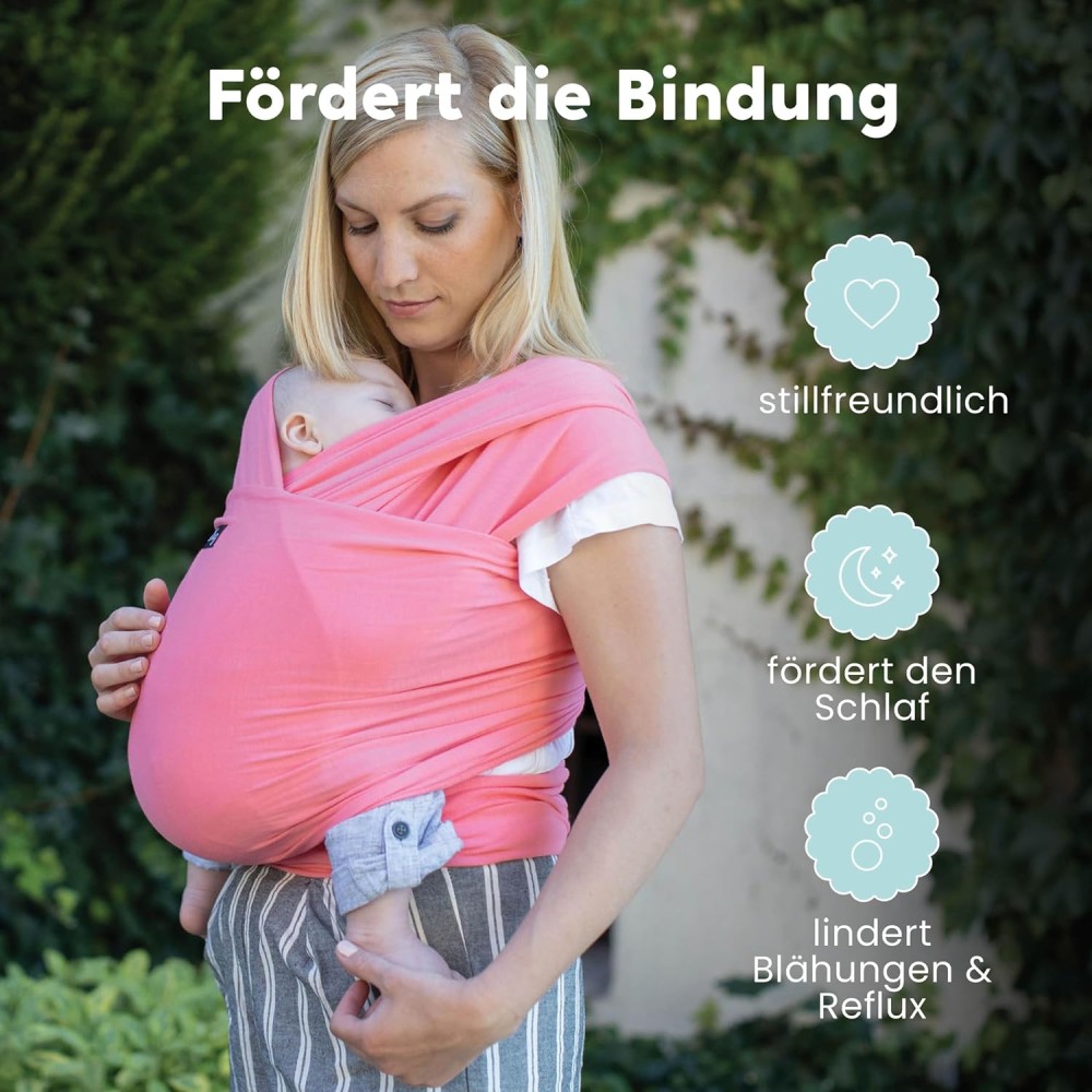 Baby Tragetuch aus Baumwolle, Pink