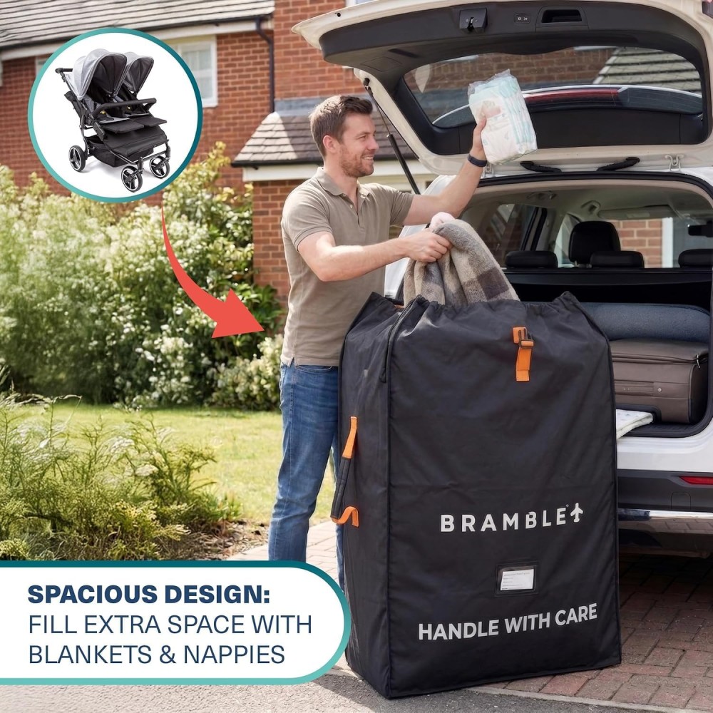 Bramble universelle Kinderwagen Reisetasche XL, Schwarz