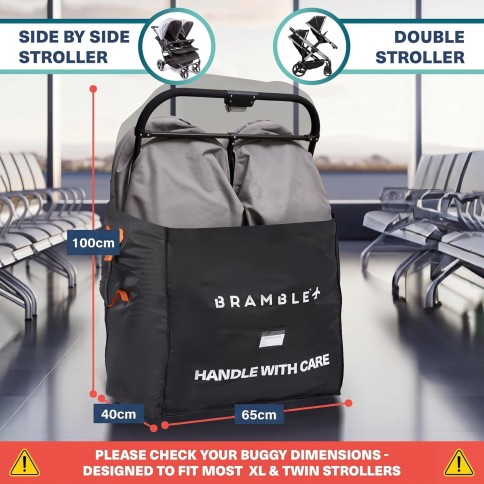 Bramble universelle Kinderwagen Reisetasche XL, Schwarz