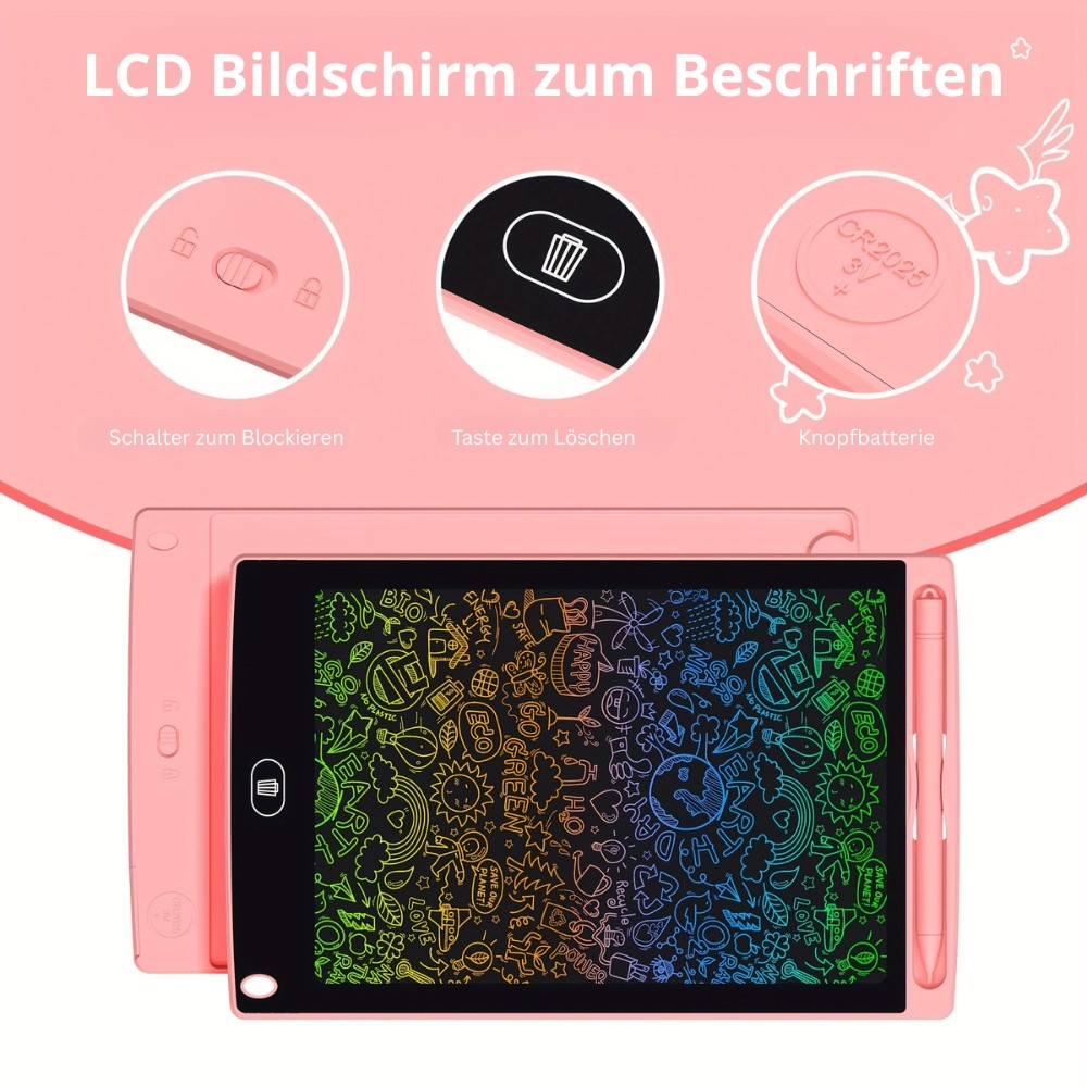 Tableau d'écriture à écran LCD et de peinture pour enfants (ensemble de 2)