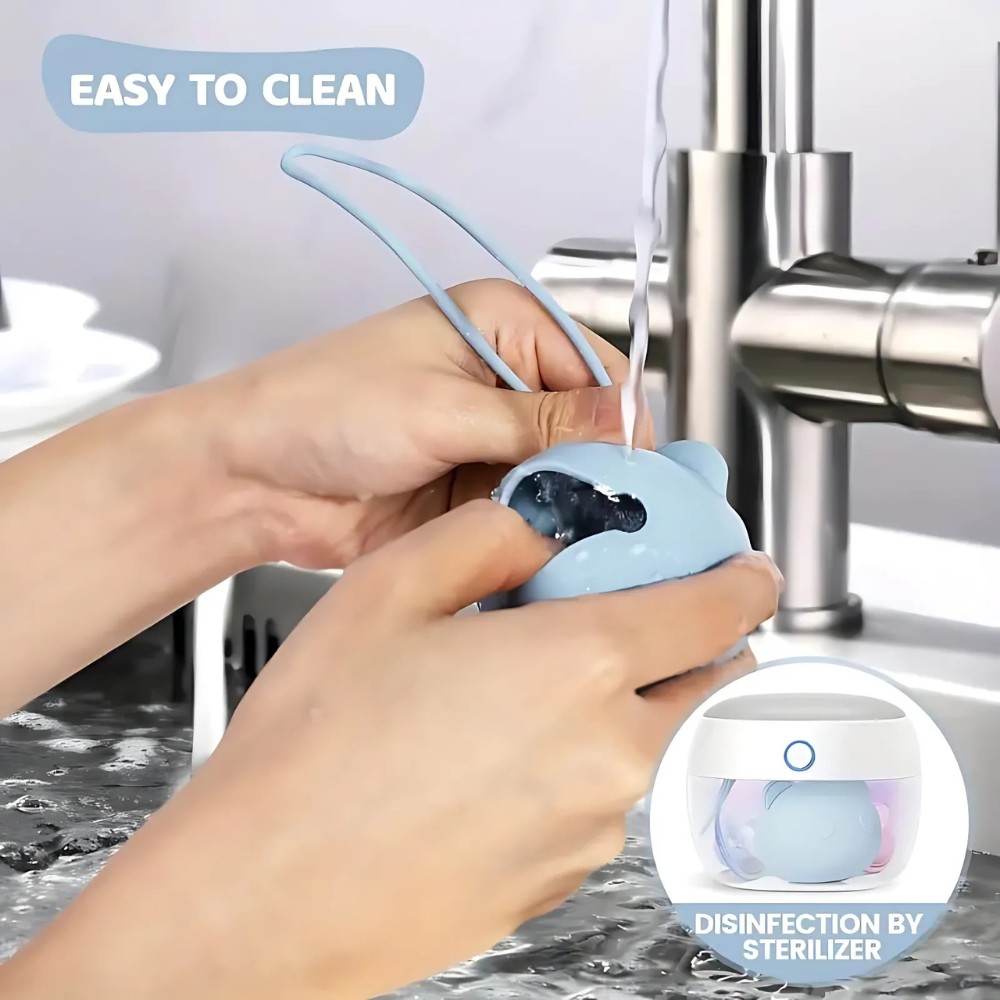 boîte à sucette en silicone ours