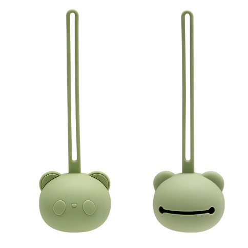 boîte à sucette en silicone ours