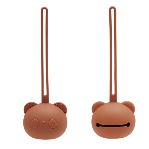 boîte à sucette en silicone ours