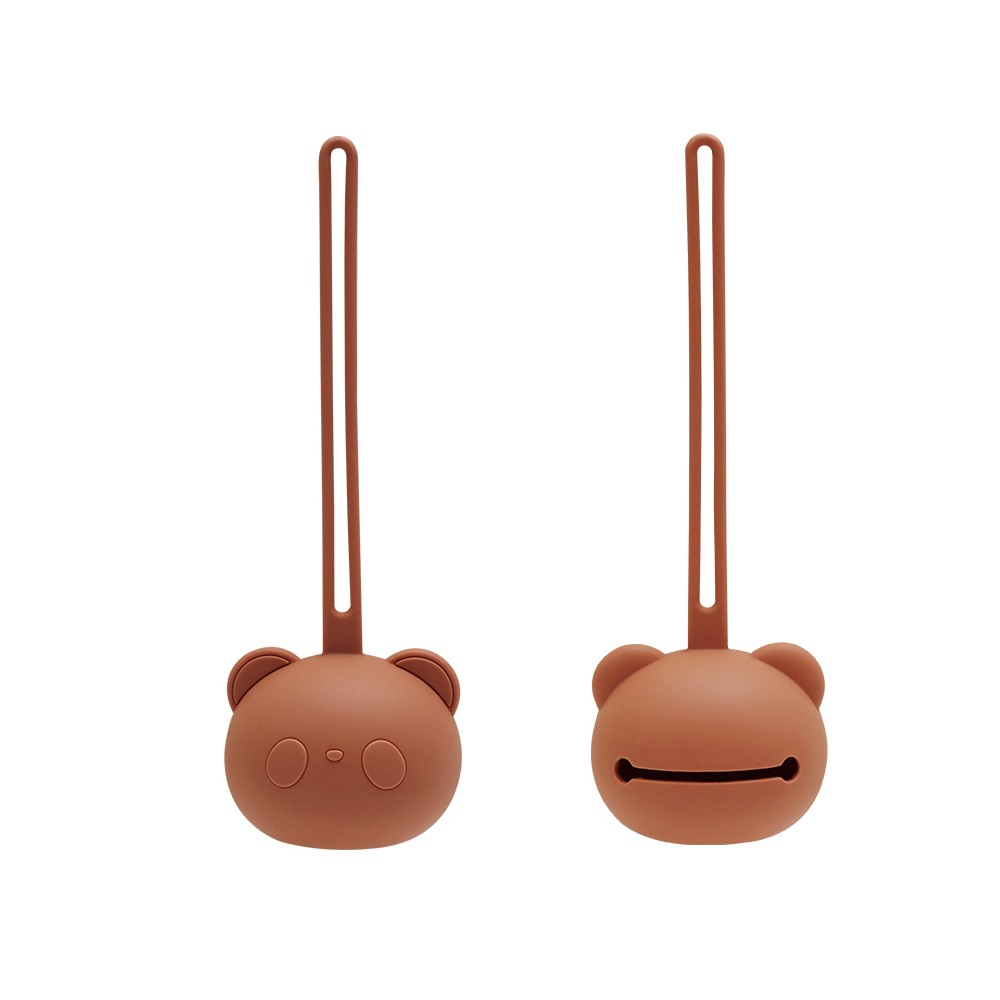 boîte à sucette en silicone ours