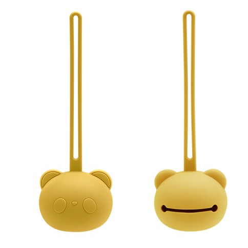 boîte à sucette en silicone ours
