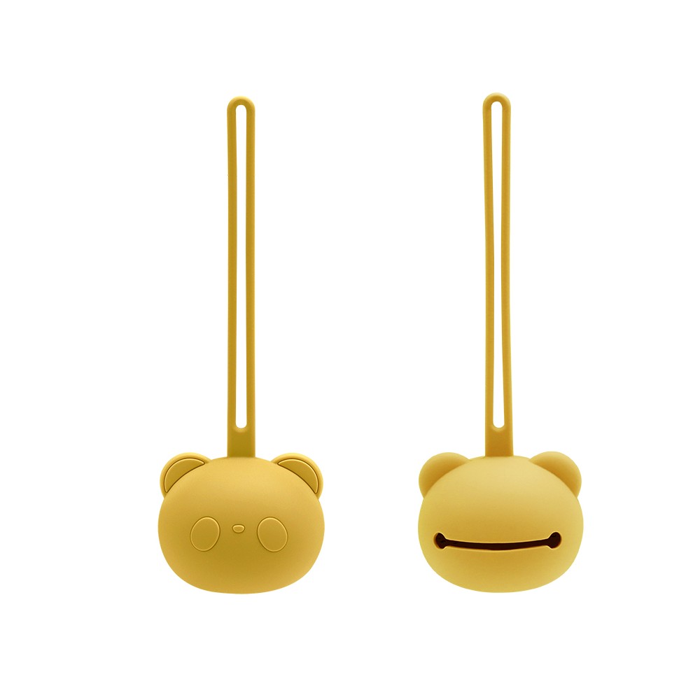 boîte à sucette en silicone ours