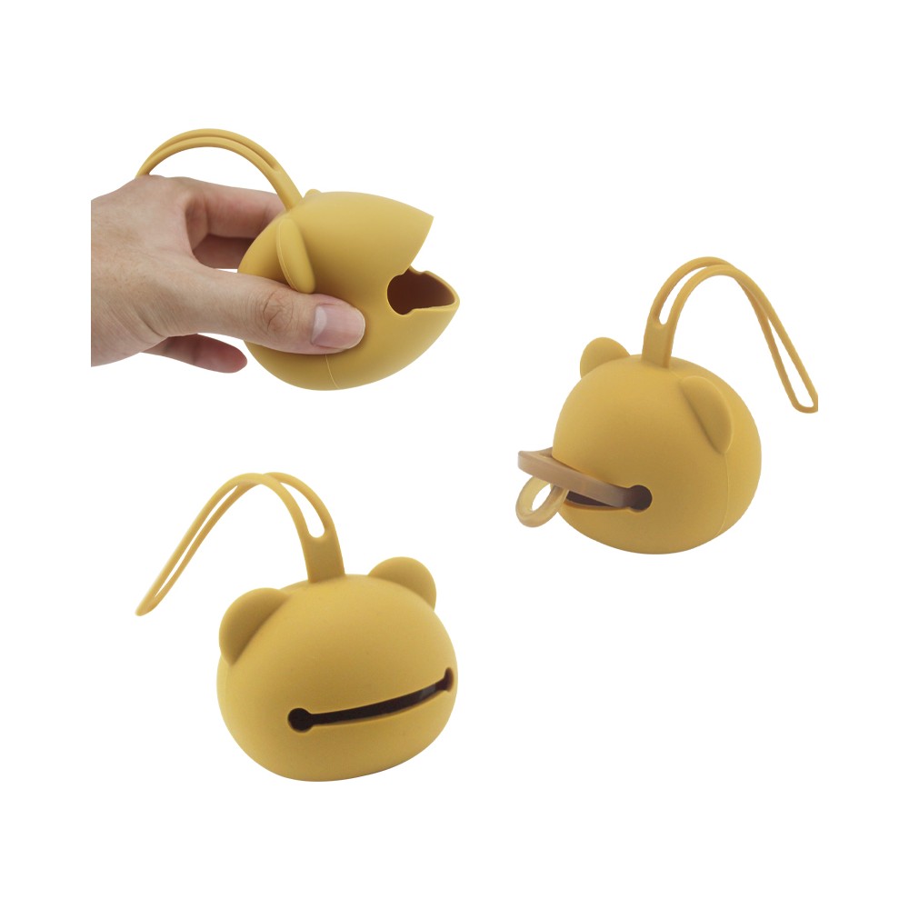 Sucette en silicone ours