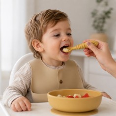 Set de cuillères pour bébé en silicone – 6 cuillères souples d’apprentissage