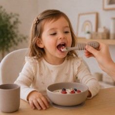 cuillère de bébé en silicone - 6 pièces de cuillères d'apprentissage doux