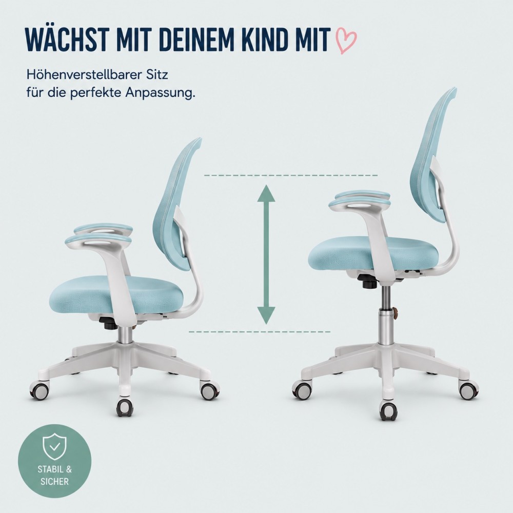 Chaise de bureau ergonomique pour enfants