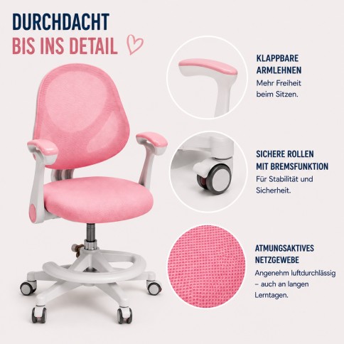 chaise de bureau ergonomique pour enfants