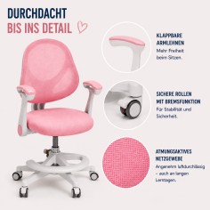 chaise de bureau ergonomique pour enfants