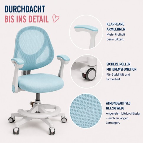 Chaise de bureau ergonomique pour enfants