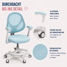 Chaise de bureau ergonomique pour enfants