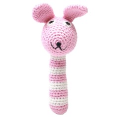 natureZoo Rustle Tige Crocheté, Lapin rose clair