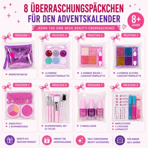Set d'ordinateur portable pour enfants XXL - 8 cas surprises pour le calendrier de l'avent