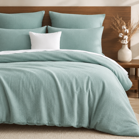 Copie de Ferm Living Linge de lit, adulte (140x200), Swans Rose